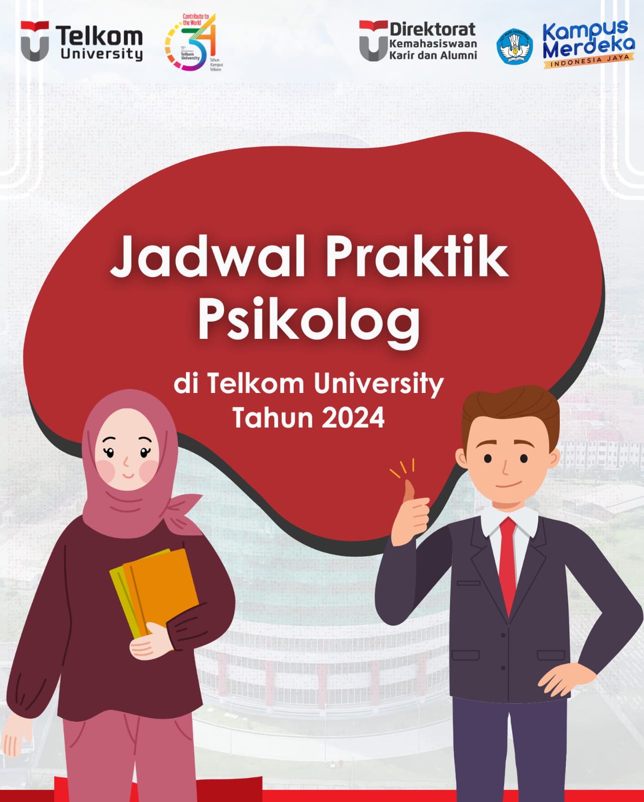 Konseling Gratis untuk Mahasiswa Telkom University