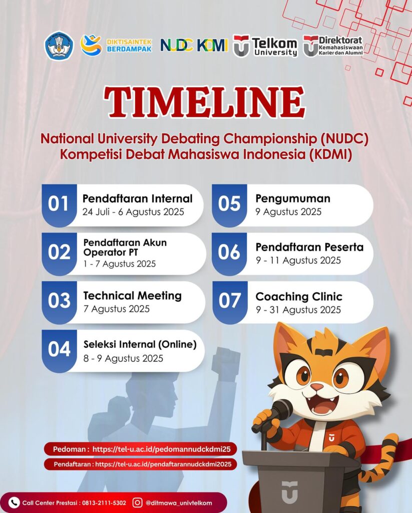 Pendaftaran Seleksi Internal NUDC & KDMI 2025