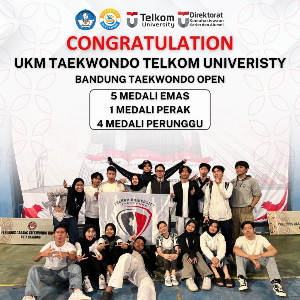 Prestasi UKM Taekwondo Tel-U di Bandung Taekwondo Open 2025
