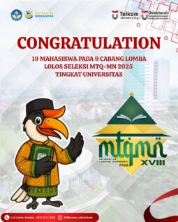 19 Mahasiswa Telkom University Lolos Seleksi MTQMN XVIII 2025 Tingkat Universitas