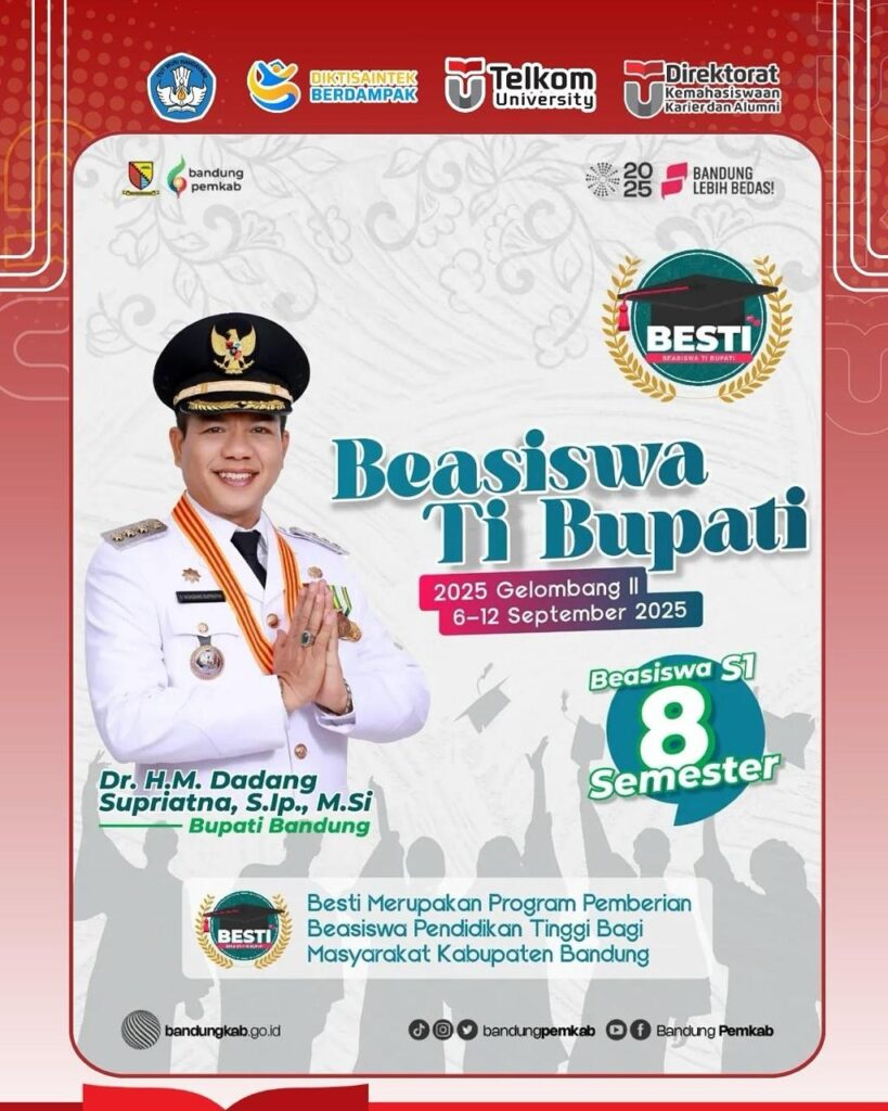 Beasiswa S1 Penuh dari Pemkab Bandung (BESTI)
